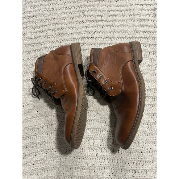 Public Opinion Lace Up Boots Men\'s Size 9 Brown Vegan Leather main image 10